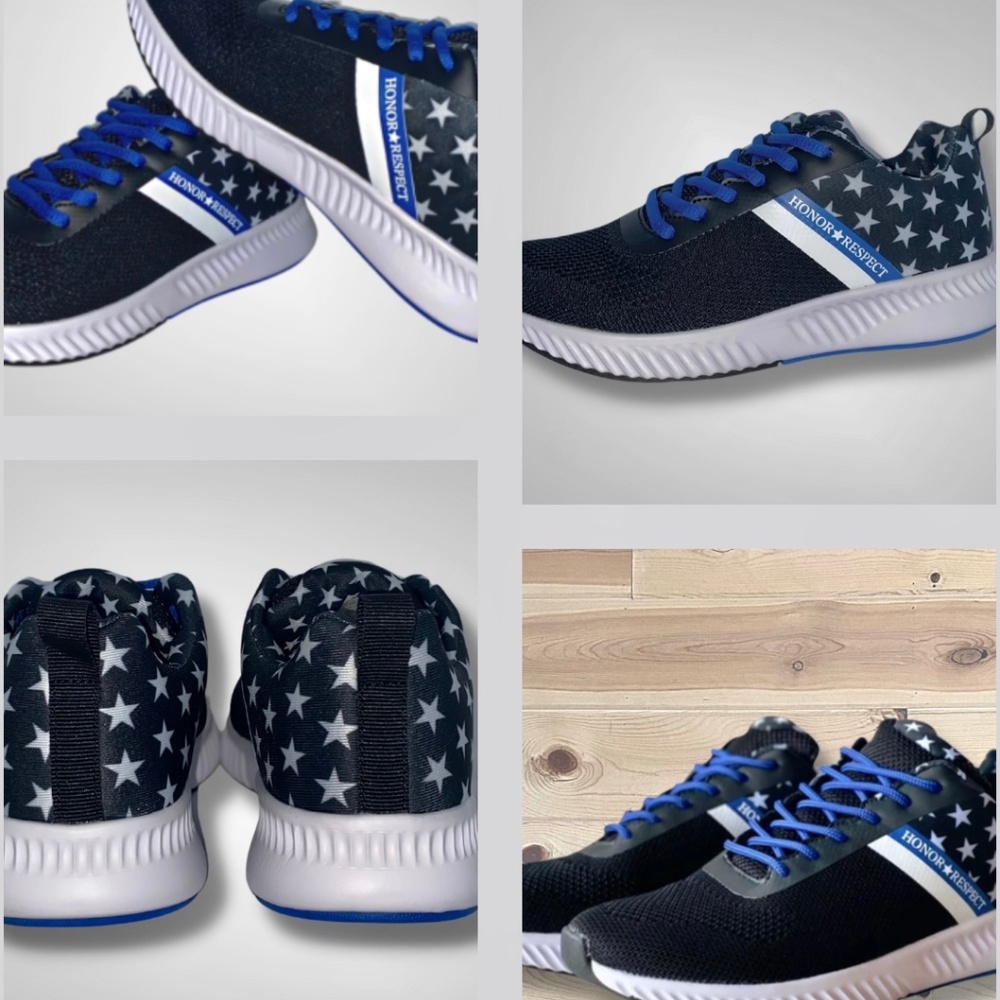 Honor & Respect Blue Line Athletic Shoes